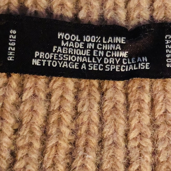 Coach XL knit wool scarf 72” long pic taken while folded long enough - Picture 5 of 10